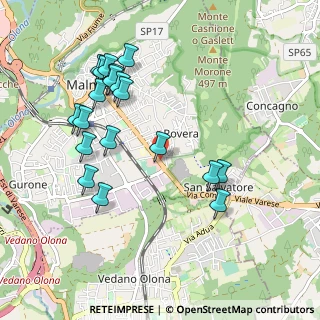 Mappa Via Como, 21046 Malnate VA, Italia (1.023)