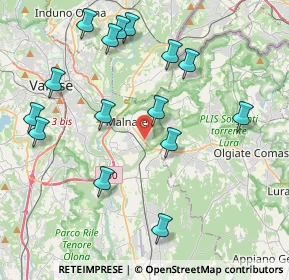 Mappa Strada Statale, 21046 Malnate VA, Italia (4.40667)