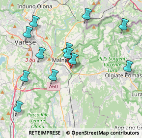 Mappa SS 342, 21046 Malnate VA, Italia (4.28583)