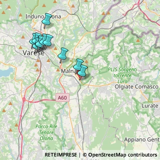 Mappa Via Como, 21046 Malnate VA, Italia (4.41636)