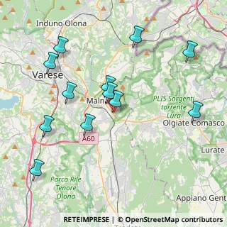 Mappa Strada Statale, 21046 Malnate VA, Italia (4.28583)