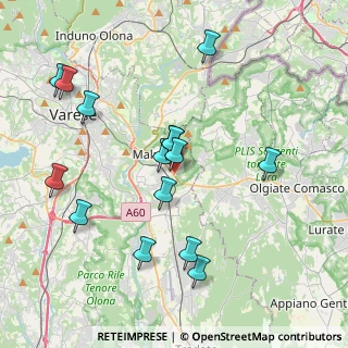 Mappa Via Como, 21046 Malnate VA, Italia (4.02333)