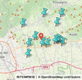 Mappa Via T. Rubelli, 31020 San Zenone degli Ezzelini TV, Italia (3.24154)