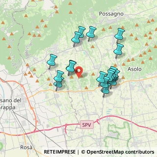 Mappa Via T. Rubelli, 31020 San Zenone degli Ezzelini TV, Italia (3.25111)