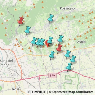 Mappa Via T. Rubelli, 31020 San Zenone degli Ezzelini TV, Italia (3.29769)