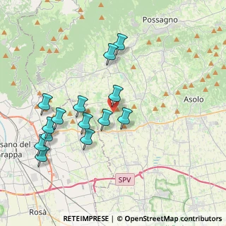 Mappa Via T. Rubelli, 31020 San Zenone degli Ezzelini TV, Italia (3.96214)