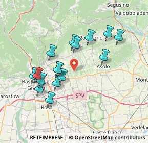 Mappa Via T. Rubelli, 31020 San Zenone degli Ezzelini TV, Italia (6.725)