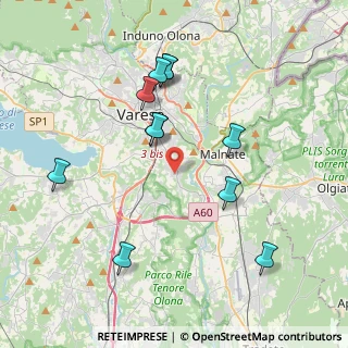 Mappa Via Portorose, 21100 Varese VA, Italia (3.96273)