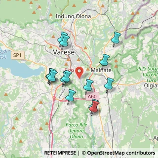 Mappa Via Portorose, 21100 Varese VA, Italia (3.26429)