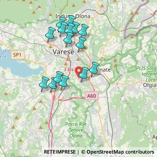 Mappa Via Portorose, 21100 Varese VA, Italia (3.656)