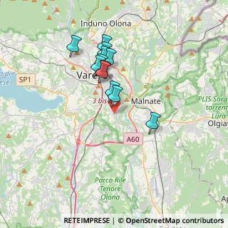 Mappa Via Portorose, 21100 Varese VA, Italia (3.0025)