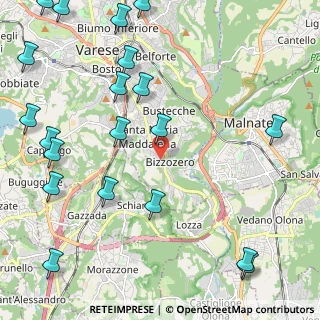 Mappa Via Portorose, 21100 Varese VA, Italia (3.0185)