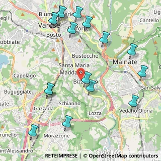 Mappa Via Portorose, 21100 Varese VA, Italia (2.61882)