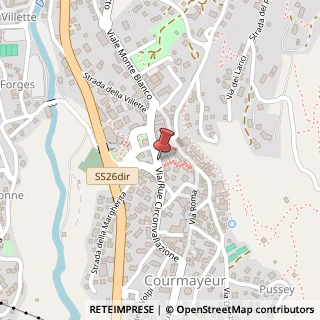 Mappa Via Circonvallazione, 41, 11013 Courmayeur, Aosta (Valle d'Aosta)