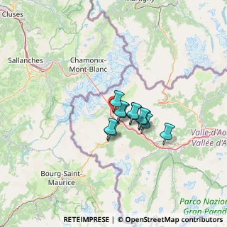 Mappa Courmayeur, 11013 Courmayeur AO, Italia (7.53364)