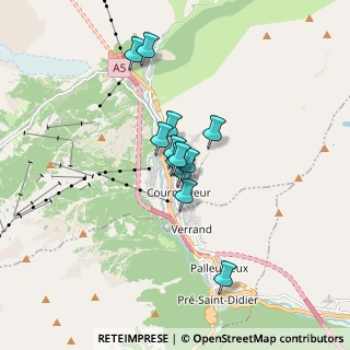 Mappa Via Circonvallazione, 11013 Courmayeur AO, Italia (1.07667)