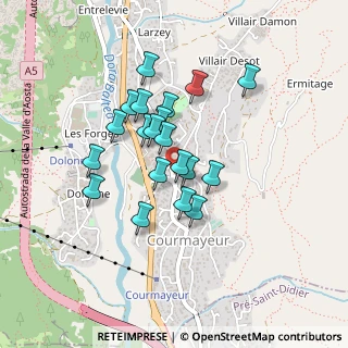 Mappa Via Circonvallazione, 11013 Courmayeur AO, Italia (0.3385)