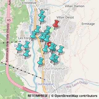 Mappa Via Circonvallazione, 11013 Courmayeur AO, Italia (0.3555)