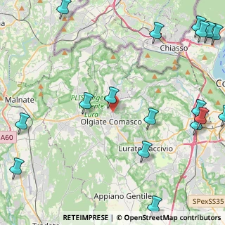Mappa Via Carlo de Cristoforis, 22077 Olgiate Comasco CO, Italia (6.9585)