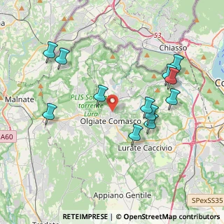 Mappa Via Carlo de Cristoforis, 22077 Olgiate Comasco CO, Italia (4.005)