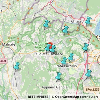 Mappa Via Carlo de Cristoforis, 22077 Olgiate Comasco CO, Italia (4.25167)