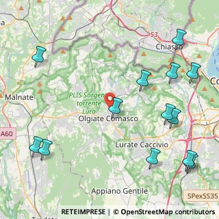 Mappa Via Carlo de Cristoforis, 22077 Olgiate Comasco CO, Italia (5.60923)