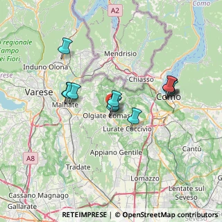 Mappa Via Carlo de Cristoforis, 22077 Olgiate Comasco CO, Italia (6.05833)