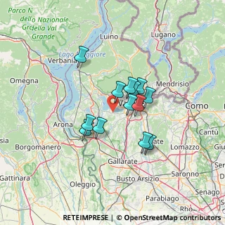 Mappa SP 36, 21020 Bodio Lomnago VA, Italia (9.71231)