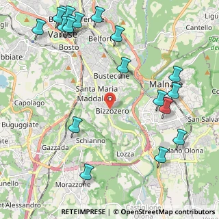 Mappa Via Conte Verde, 21100 Varese VA, Italia (2.89316)