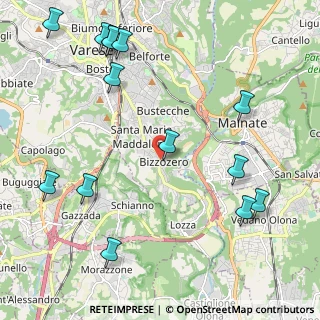 Mappa Via Conte Verde, 21100 Varese VA, Italia (2.71929)