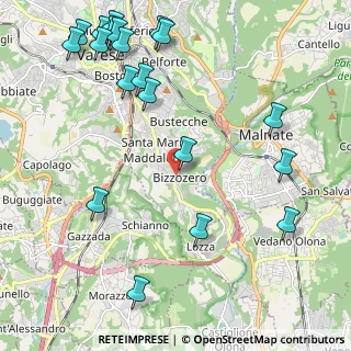 Mappa Via Conte Verde, 21100 Varese VA, Italia (2.797)
