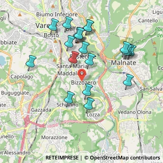 Mappa Via Conte Verde, 21100 Varese VA, Italia (2.0305)