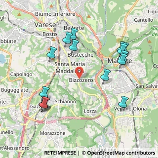 Mappa Via Conte Verde, 21100 Varese VA, Italia (2.24533)