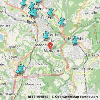 Mappa Via Conte Verde, 21100 Varese VA, Italia (3.07692)