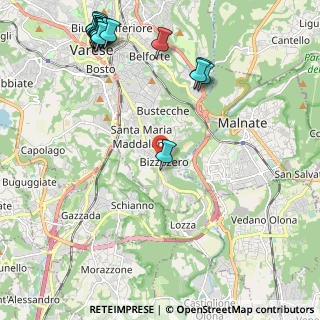 Mappa Via Conte Verde, 21100 Varese VA, Italia (2.96588)