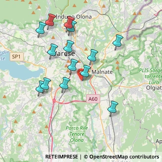 Mappa Via Conte Verde, 21100 Varese VA, Italia (3.87857)