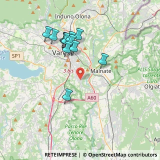 Mappa Via Conte Verde, 21100 Varese VA, Italia (3.67385)