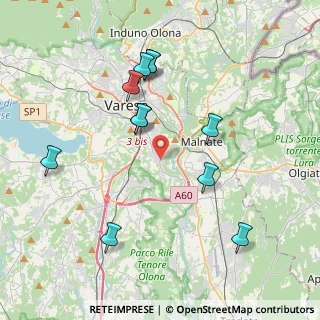 Mappa Via Conte Verde, 21100 Varese VA, Italia (3.98091)