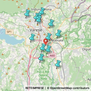 Mappa Via Conte Verde, 21100 Varese VA, Italia (3.55538)