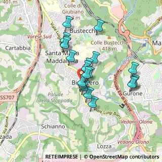 Mappa Via Conte Verde, 21100 Varese VA, Italia (0.7325)