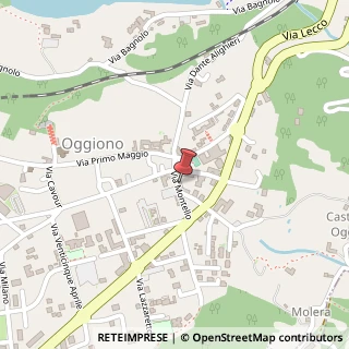 Mappa Via Montello, 11, 23848 Oggiono, Lecco (Lombardia)