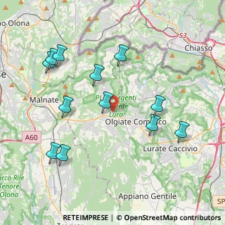 Mappa Via Giuseppe di Vittorio, 22077 Olgiate Comasco CO, Italia (4.29667)