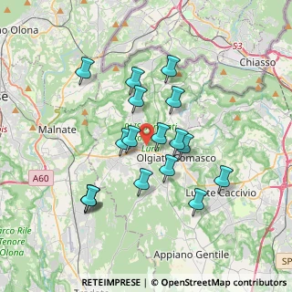 Mappa Via Giuseppe di Vittorio, 22077 Olgiate Comasco CO, Italia (3.25529)
