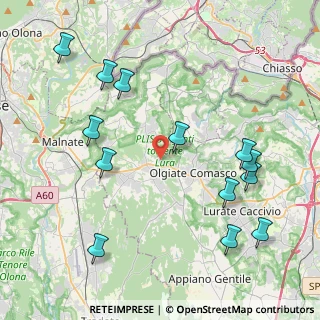 Mappa Via Giuseppe di Vittorio, 22077 Olgiate Comasco CO, Italia (4.78385)