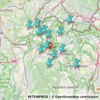 Mappa Via Giuseppe di Vittorio, 22077 Olgiate Comasco CO, Italia (3.07923)