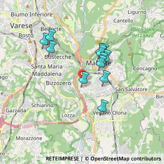 Mappa Via General Clemente Ravina, 21046 Malnate VA, Italia (1.5575)