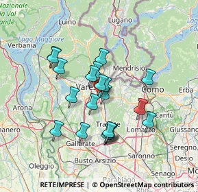 Mappa Via General Clemente Ravina, 21046 Malnate VA, Italia (11.5745)