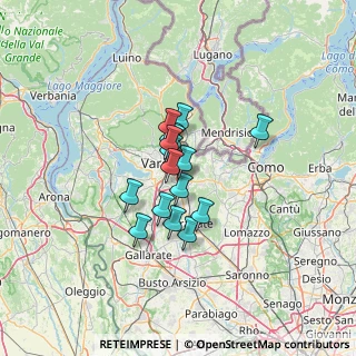 Mappa Via General Clemente Ravina, 21046 Malnate VA, Italia (8.21313)