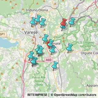 Mappa Via General Clemente Ravina, 21046 Malnate VA, Italia (3.29882)