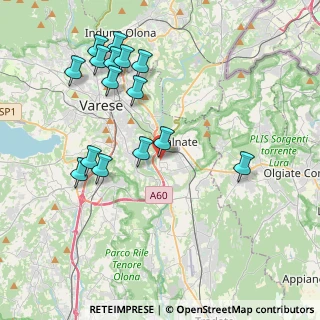 Mappa Via General Clemente Ravina, 21046 Malnate VA, Italia (4.262)